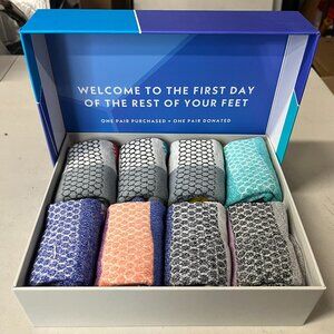 Bombas Women's Ankle Socks 8-Pack Gift Box Size Large 11-13 NEW